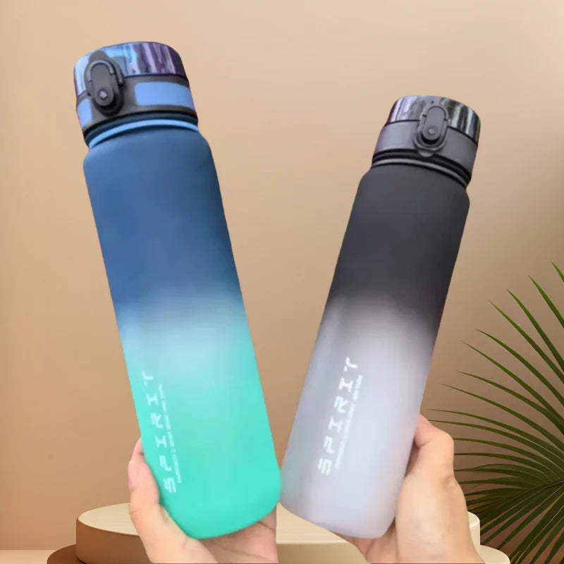 Fantia Motivational Sports Water Bottle Leak Proof Gym Jug 500ml 1000ml