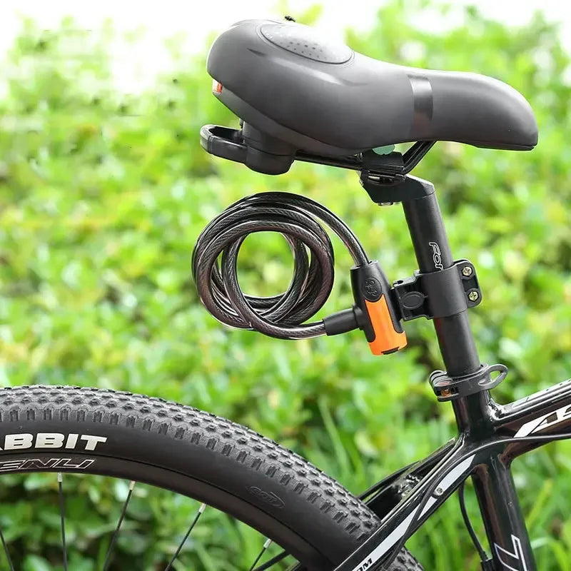 Heavy Duty Bike Lock Steel Cable Anti Theft Security Chain for Bicycle