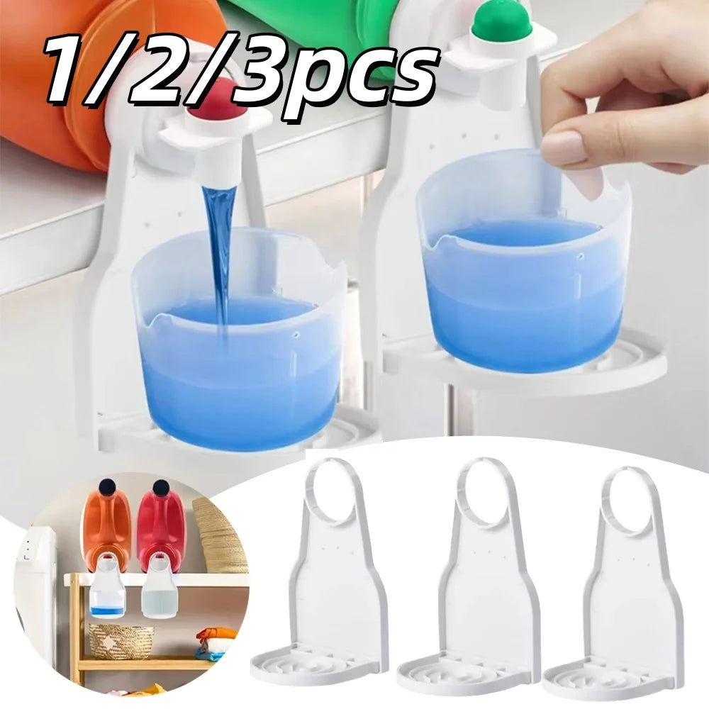 Laundry Detergent Cup Holder Anti-Drip Tray Liquid Dispenser Rack