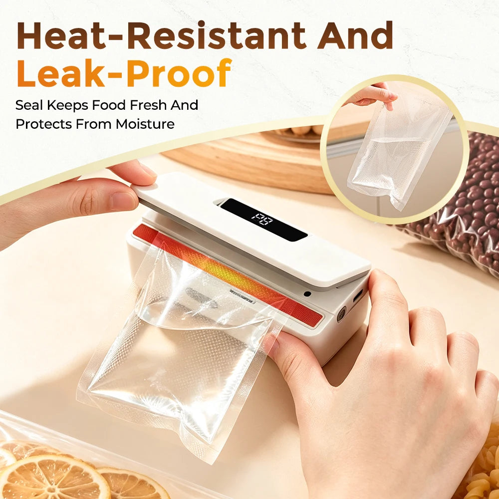 Portable Food Sealer Handheld Mini Bag Sealer with Cutter - 10