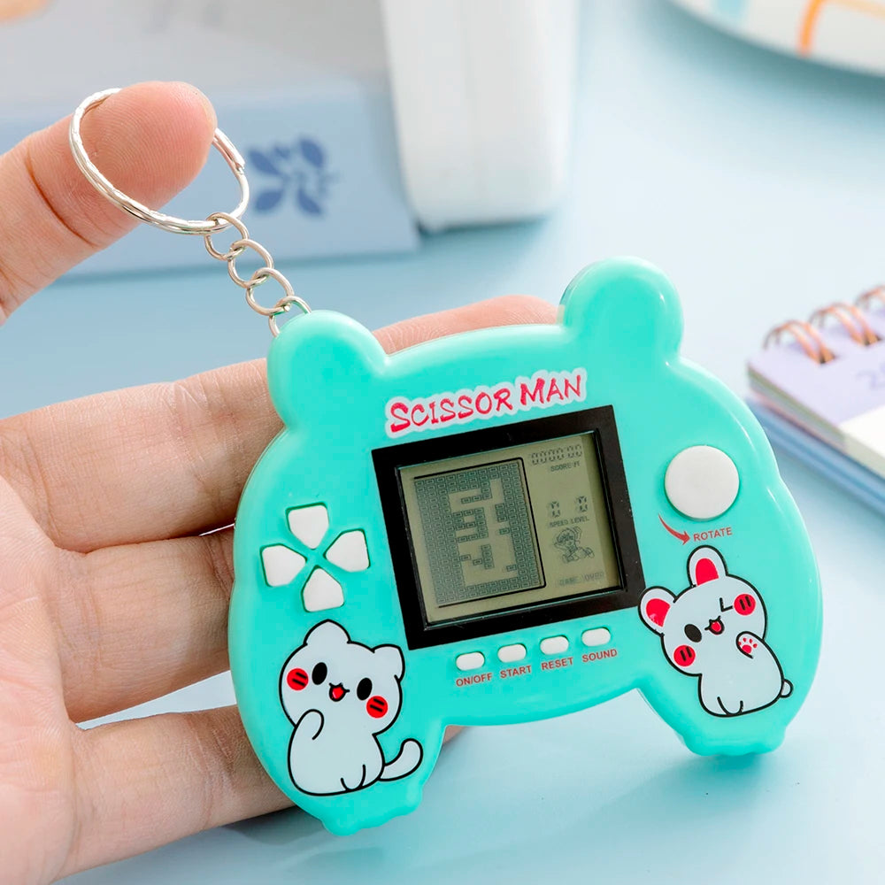 Electronic Virtual Pet Game Keychain Nostalgic Digital Animal Toy