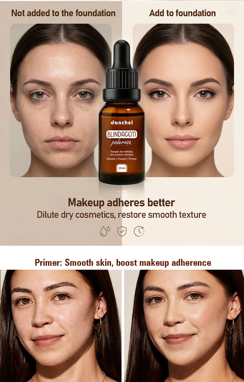 3 In 1 Makeup Primer Fixer and Dry Reviver Serum