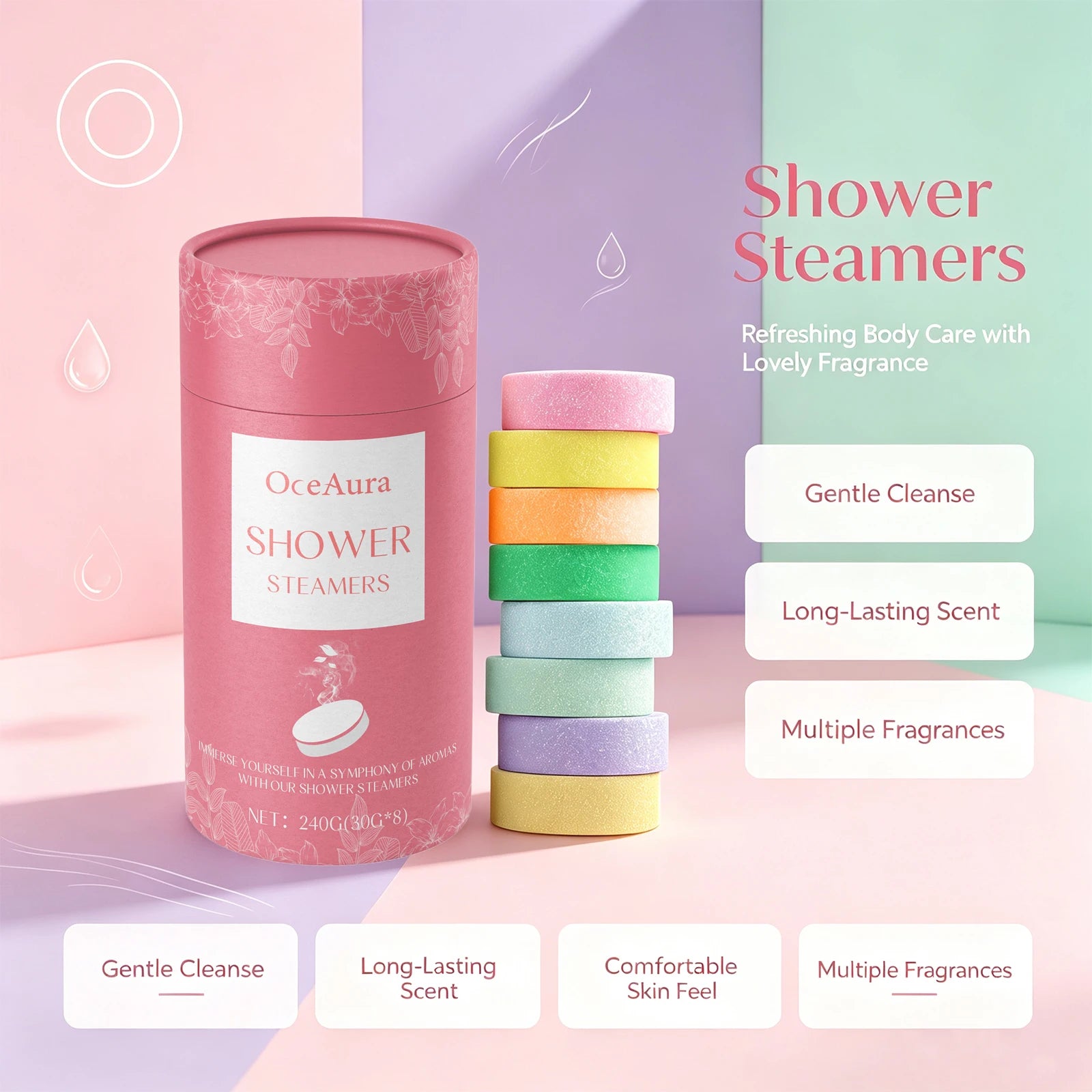 OceAura Aromatherapy Shower Steamers Relaxing Bath Tablets - 2