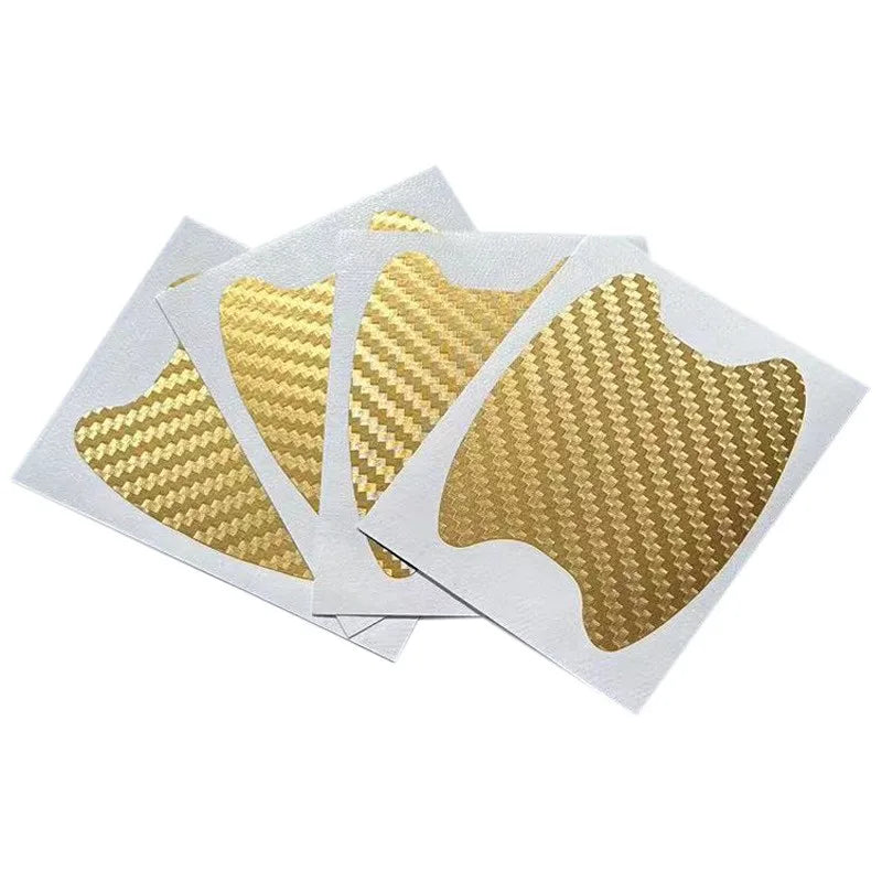 4PCS Car Door Handle Sticker Anti-Scratch Carbon Fiber Protector Film - 18