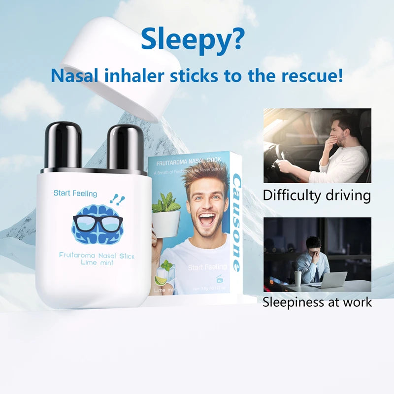 Men Nasal Suction Energy Stick Fruit Flavored Cool Oil Inhaler