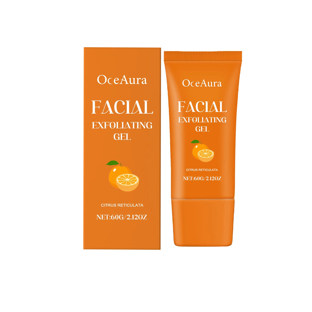 Orange Exfoliating Gel Facial Cleanser & Brightening Scrub