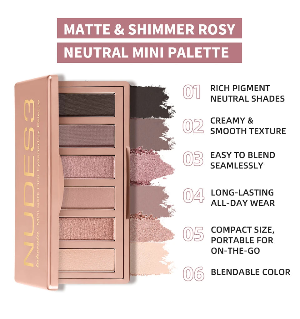 Eyeshadow Palette Long Lasting Neutral Matte Shimmer Eye Makeup