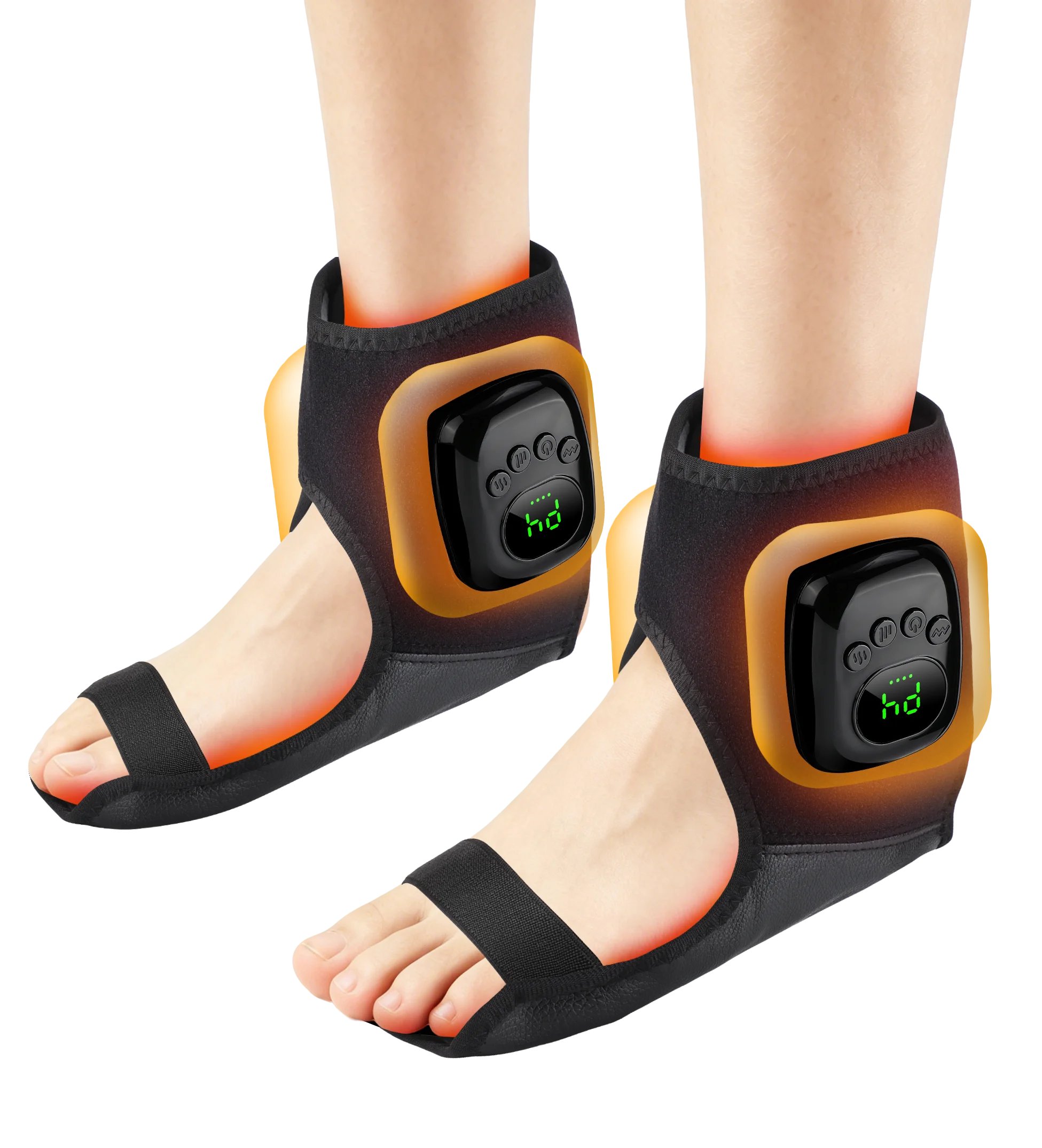 Wireless Air Pressure Ankle Massager Electric Heated Brace - 17