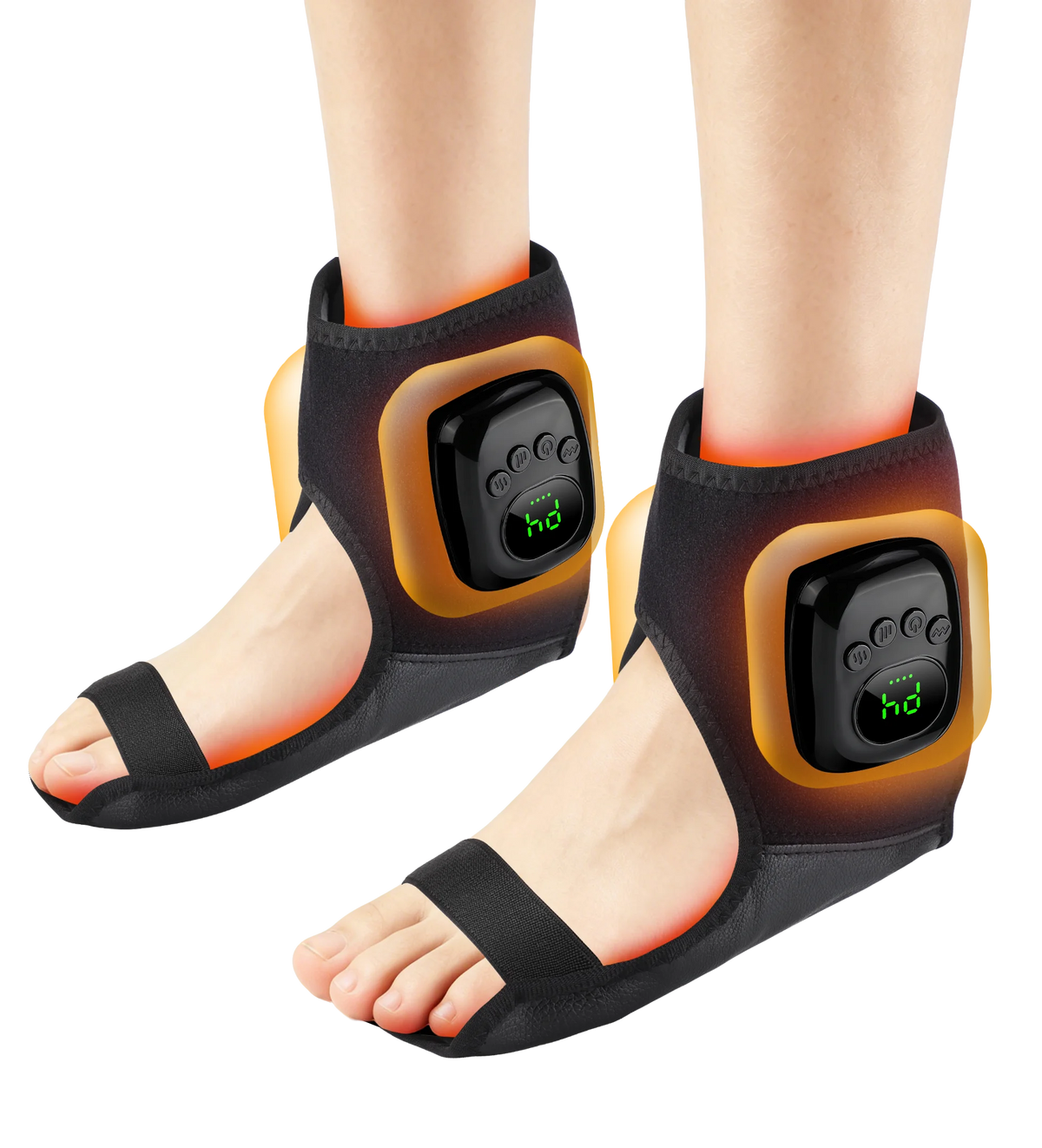 Wireless Air Pressure Ankle Massager Electric Heated Brace