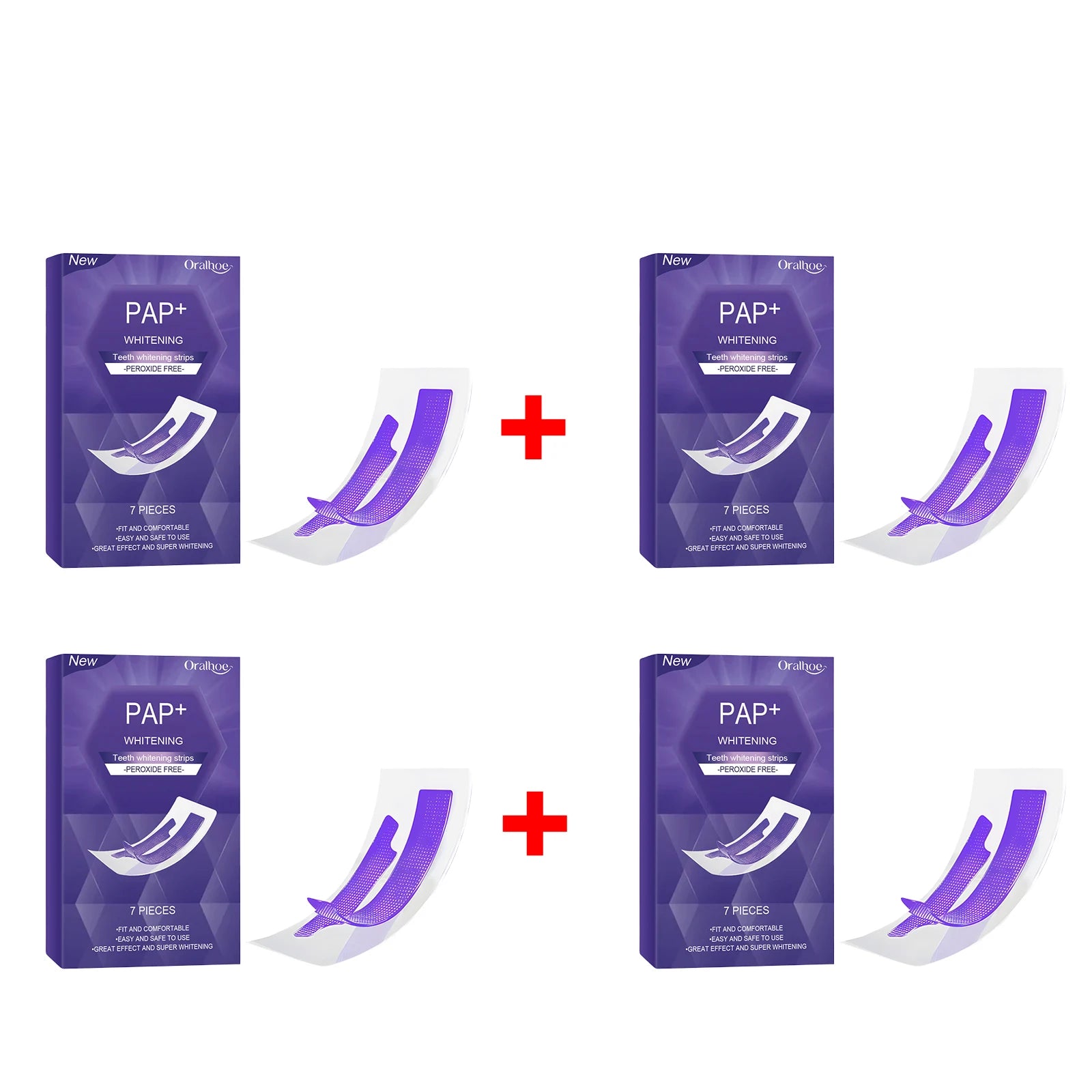 Teeth Whitening Strips Peroxide Free Stain Removal Bleaching Tool - 14