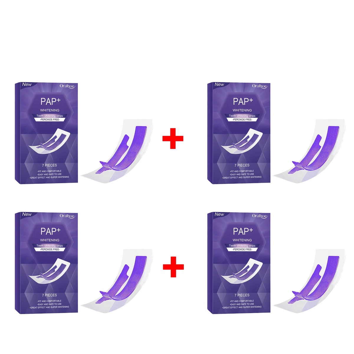 Teeth Whitening Strips Peroxide Free Stain Removal Bleaching Tool