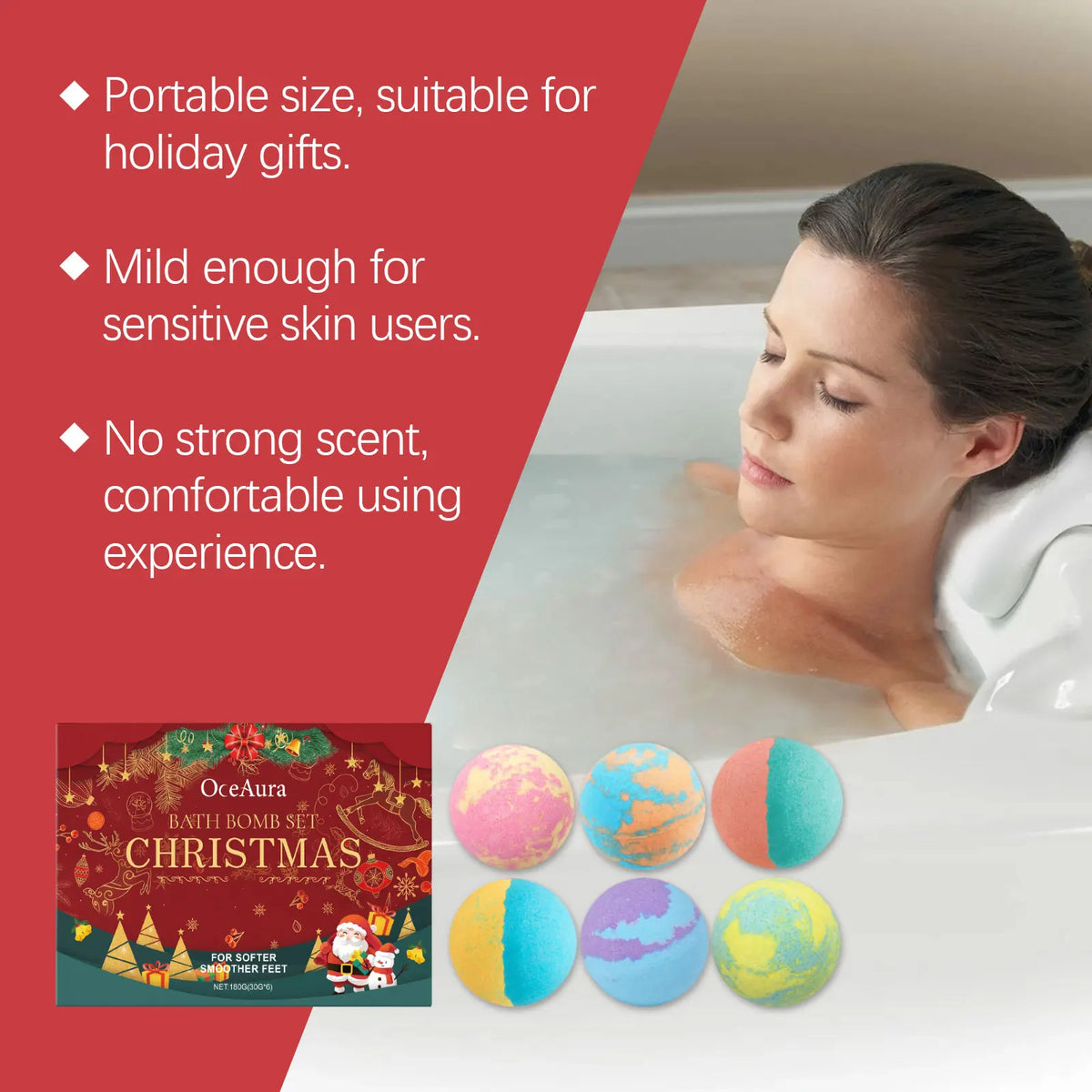 Childrens Bath Bombs Set Moisturizing Aromatherapy Relaxing Ball