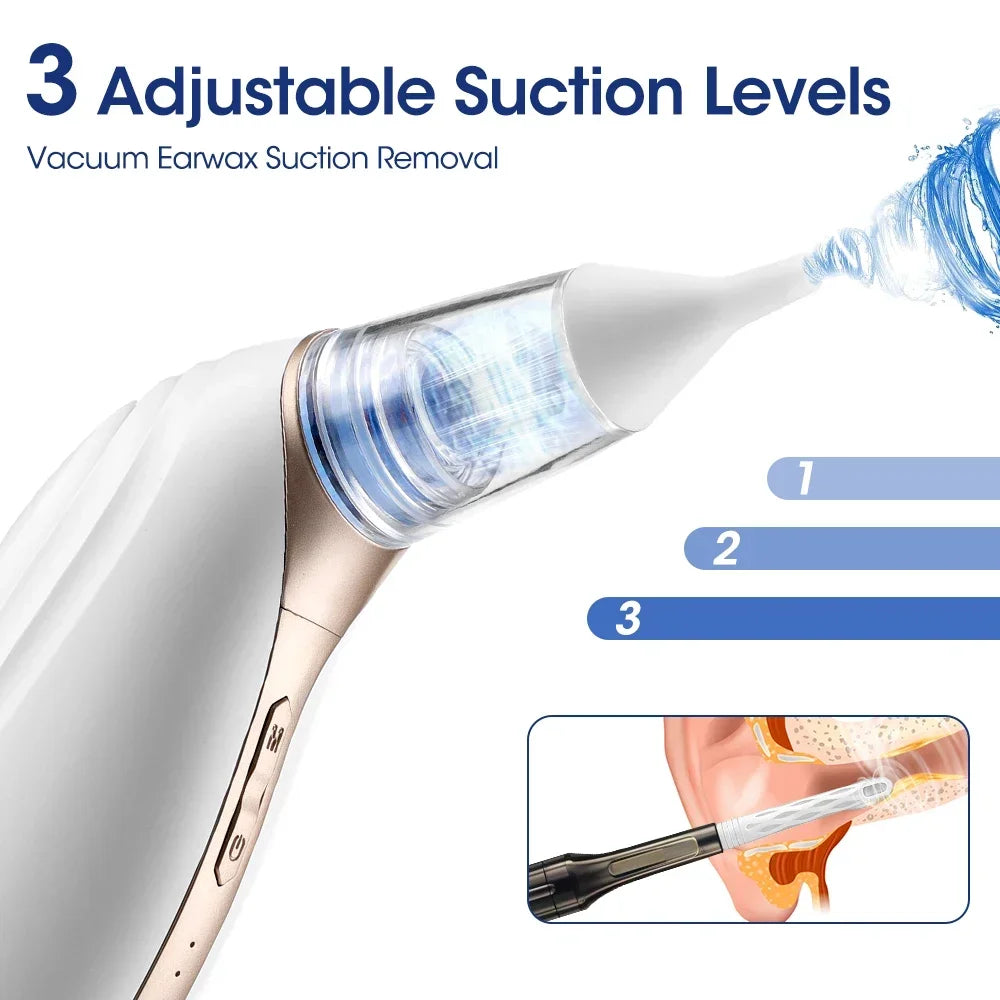 Intelligent Vacuum Earwax Remover & Low-Noise Ear Dryer Kit - 3