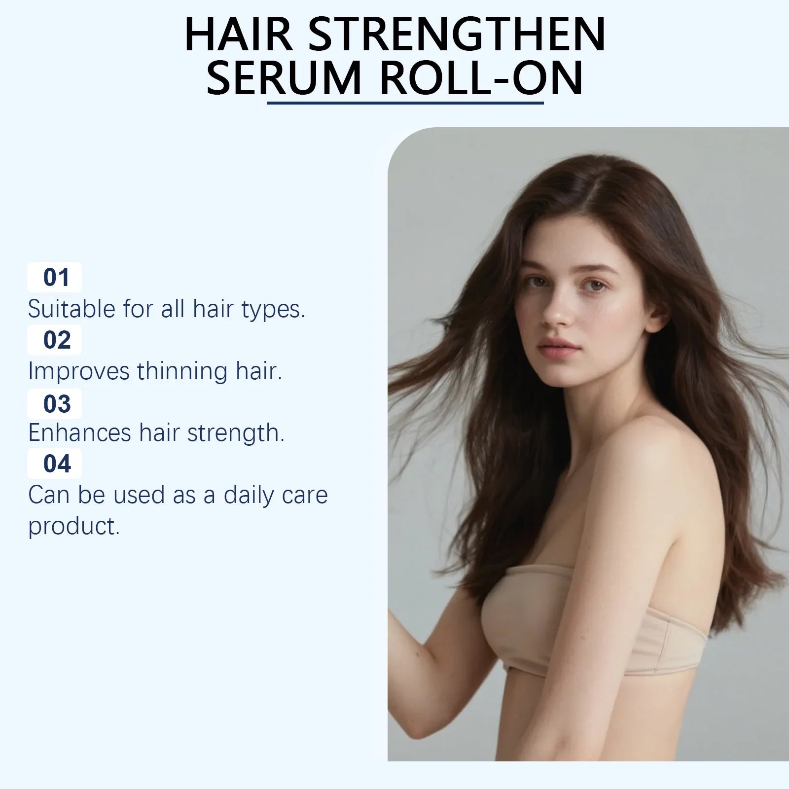 Rosemary Hair Growth Serum Roll On Anti Hair Loss Care Oil - 10