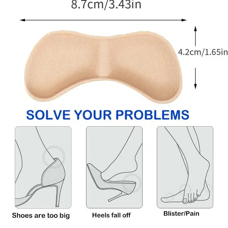 Soft Foam Heel Cushions Anti-Slip Shoe Grips and Foot Pads - 9