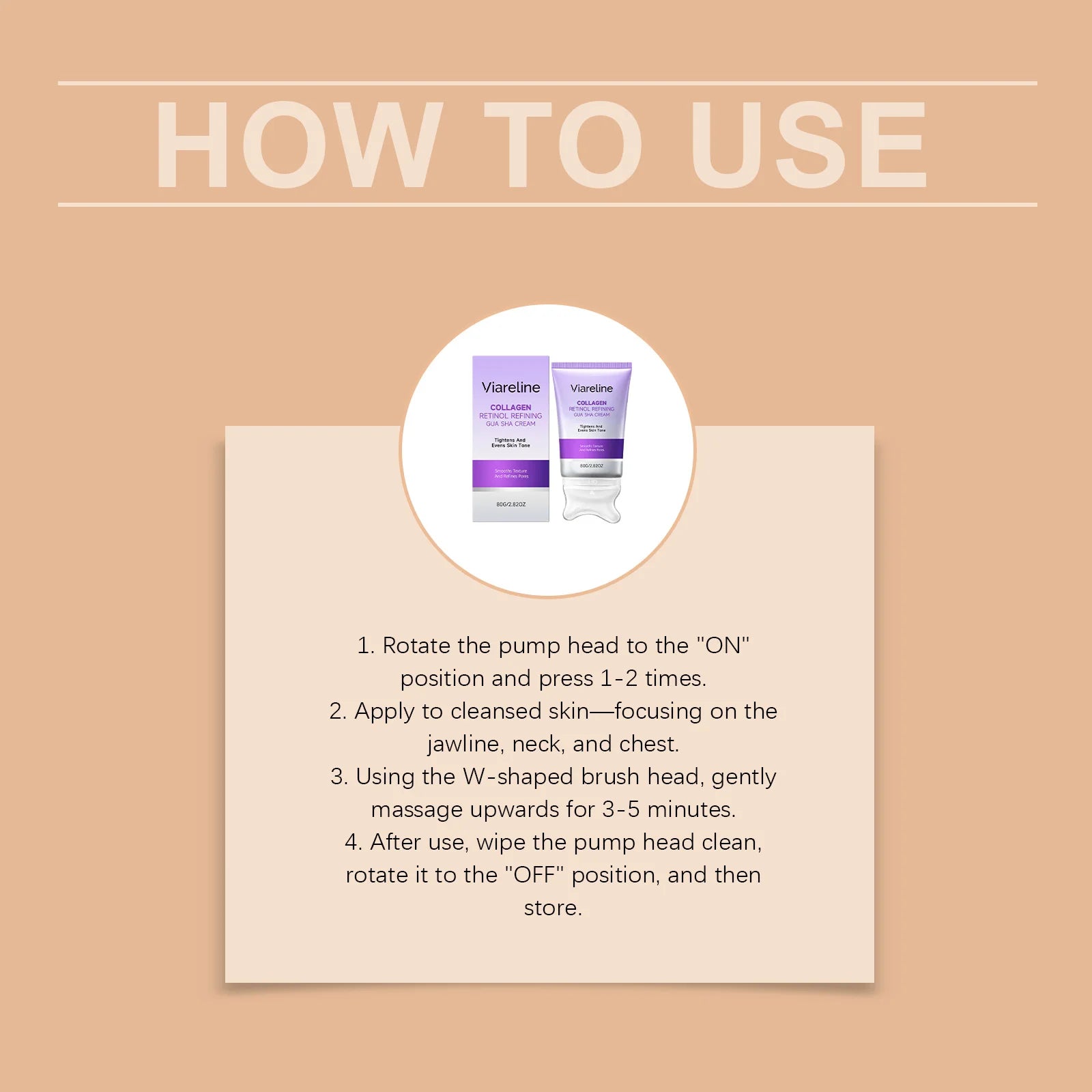 Collagen Retinol Gua Sha Cream Face Tightening Lifting Skincare - 13