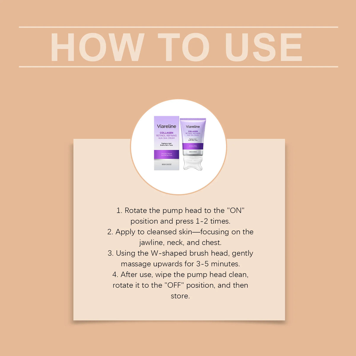Collagen Retinol Gua Sha Cream Face Tightening Lifting Skincare