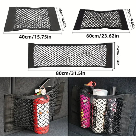 Car Trunk Storage Net Elastic Mesh Organizer Seat Back Cargo Net