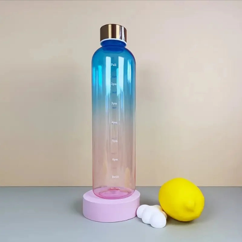 1000ml Gradient Sports Water Bottle BPA Free Leakproof Travel Flask - 9