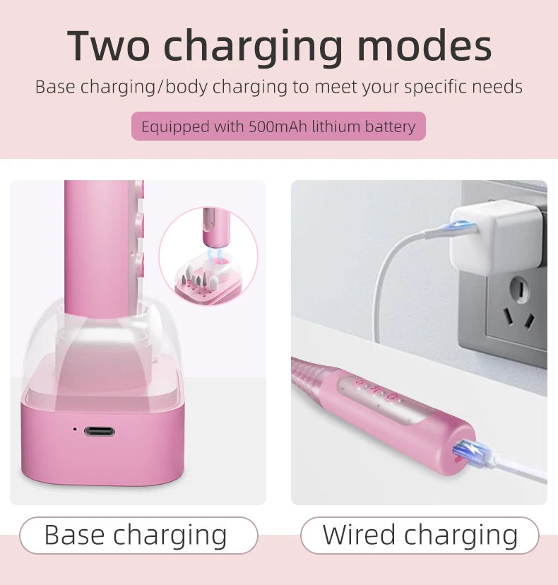 Cordless Electric Nail Drill Machine Manicure Kit - 14