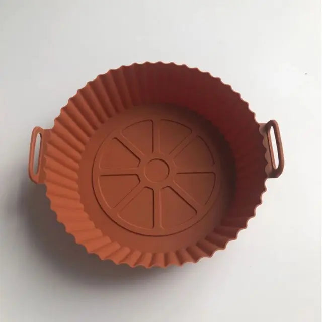 Reusable Silicone Air Fryer Liner Non-Stick Baking Tray Basket Pot