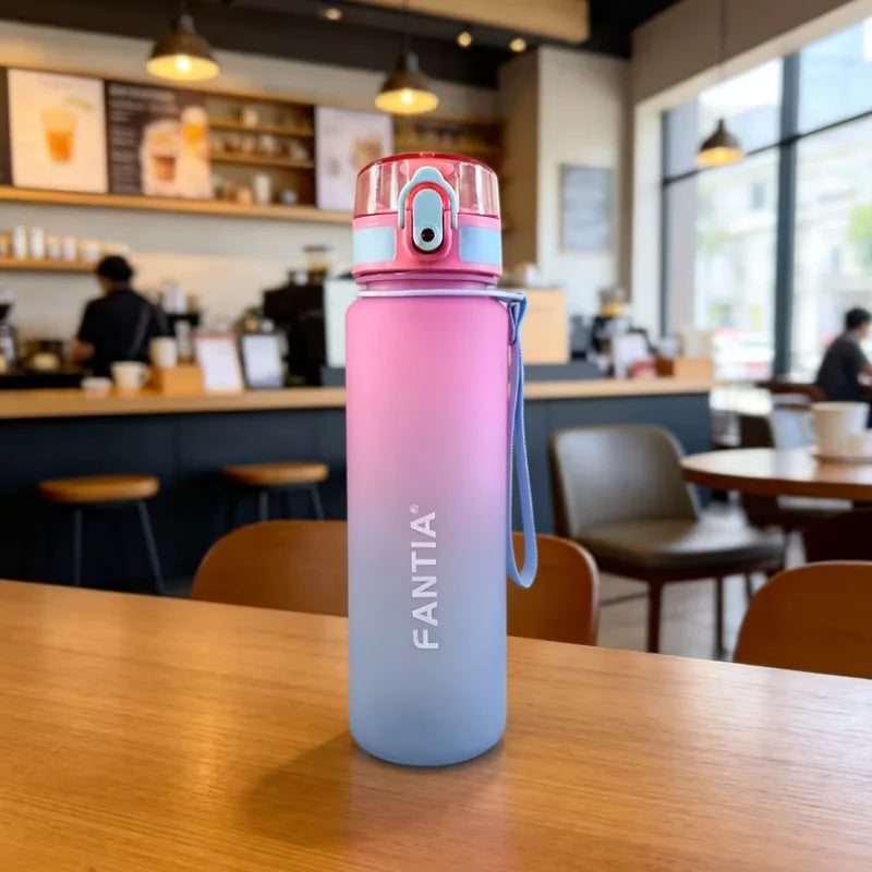 Fantia Frosted Gradient Sports Water Bottle Leak Proof Fitness Flask - 13