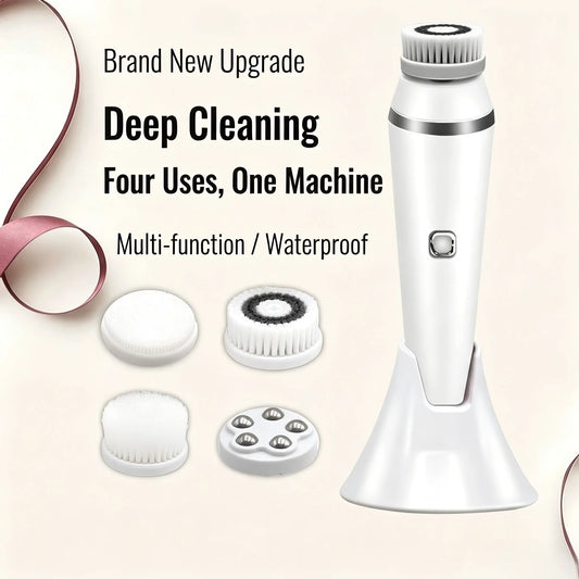 4 in 1 Electric Rotating Facial Cleansing Brush Skin Care Tool