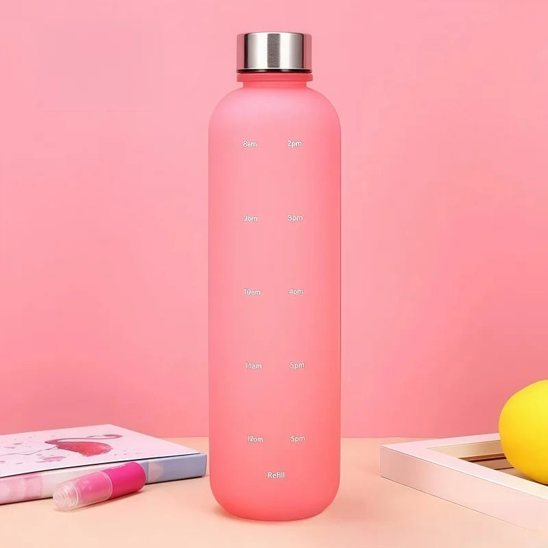 1000ml Gradient Sports Water Bottle Motivational Fitness Hydration Cup - 12