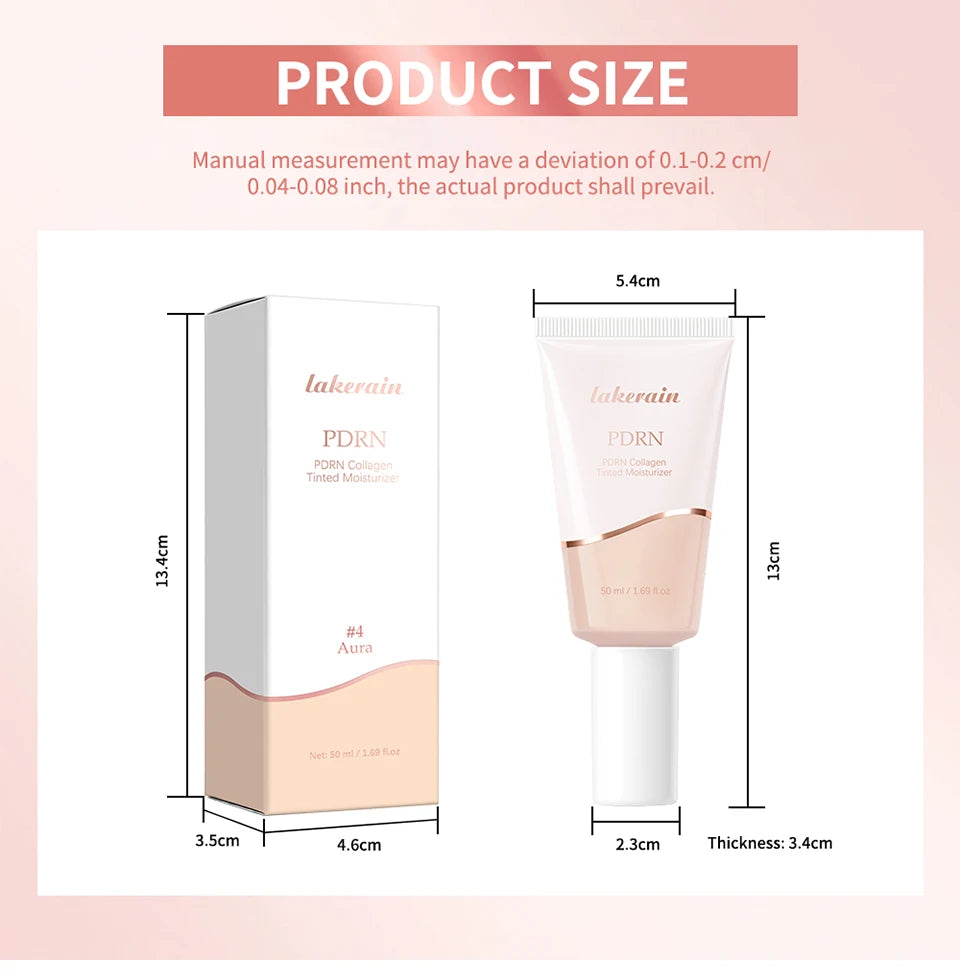 PDRN Collagen Tinted Moisturizer Radiant Glow Foundation Makeup - 16