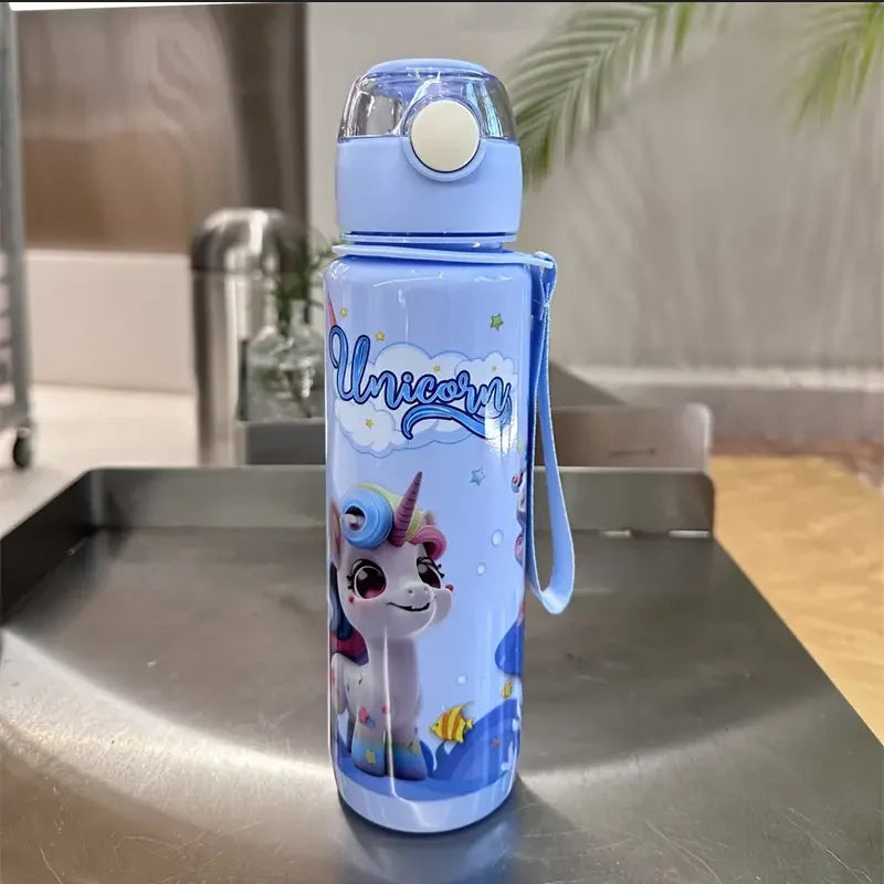 Cute Unicorn Space Cup BPA Free Portable Water Bottle for Kids 700ml