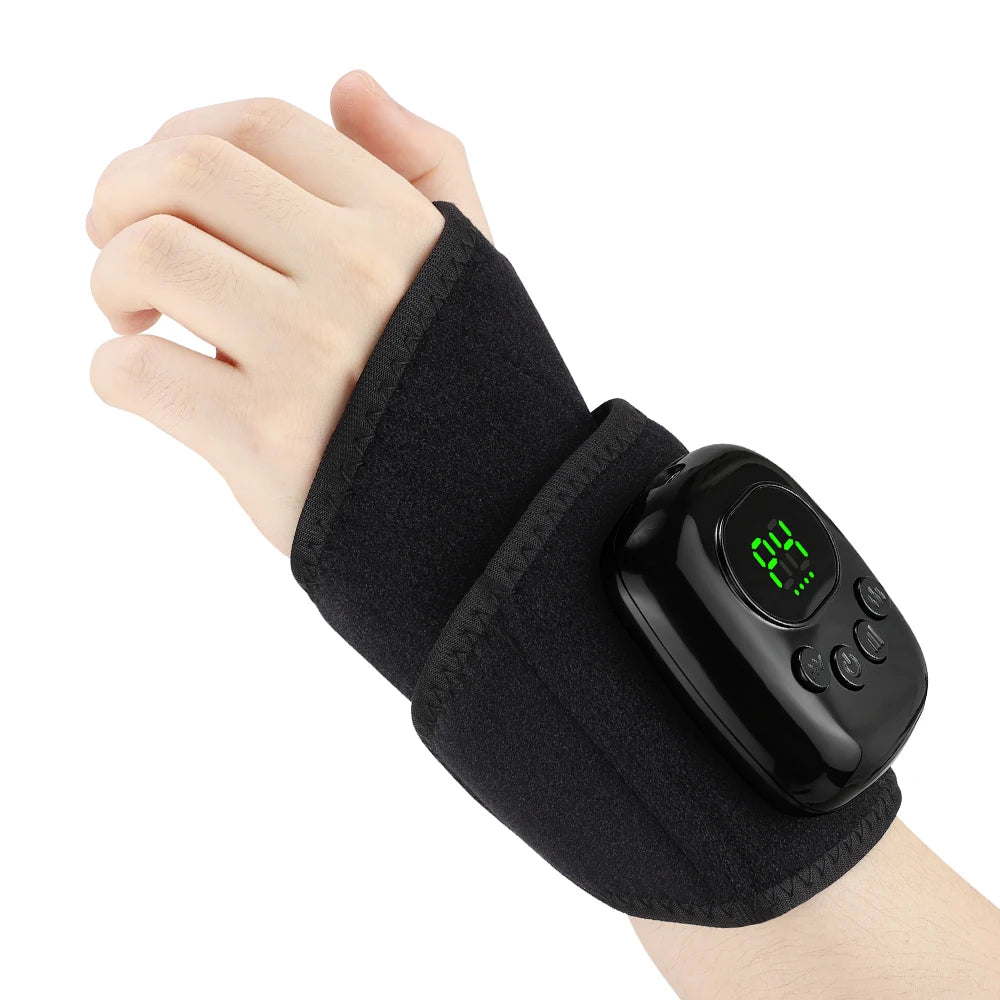 Cordless Heated Wrist Massager Air Compression Hand Wrap