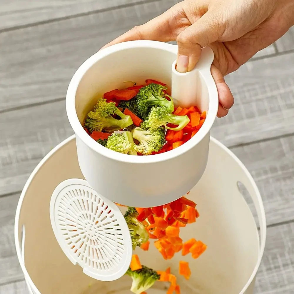 Kitchen Sink Hanging Strainer Basket Food Waste Catcher Filter Rack - 7