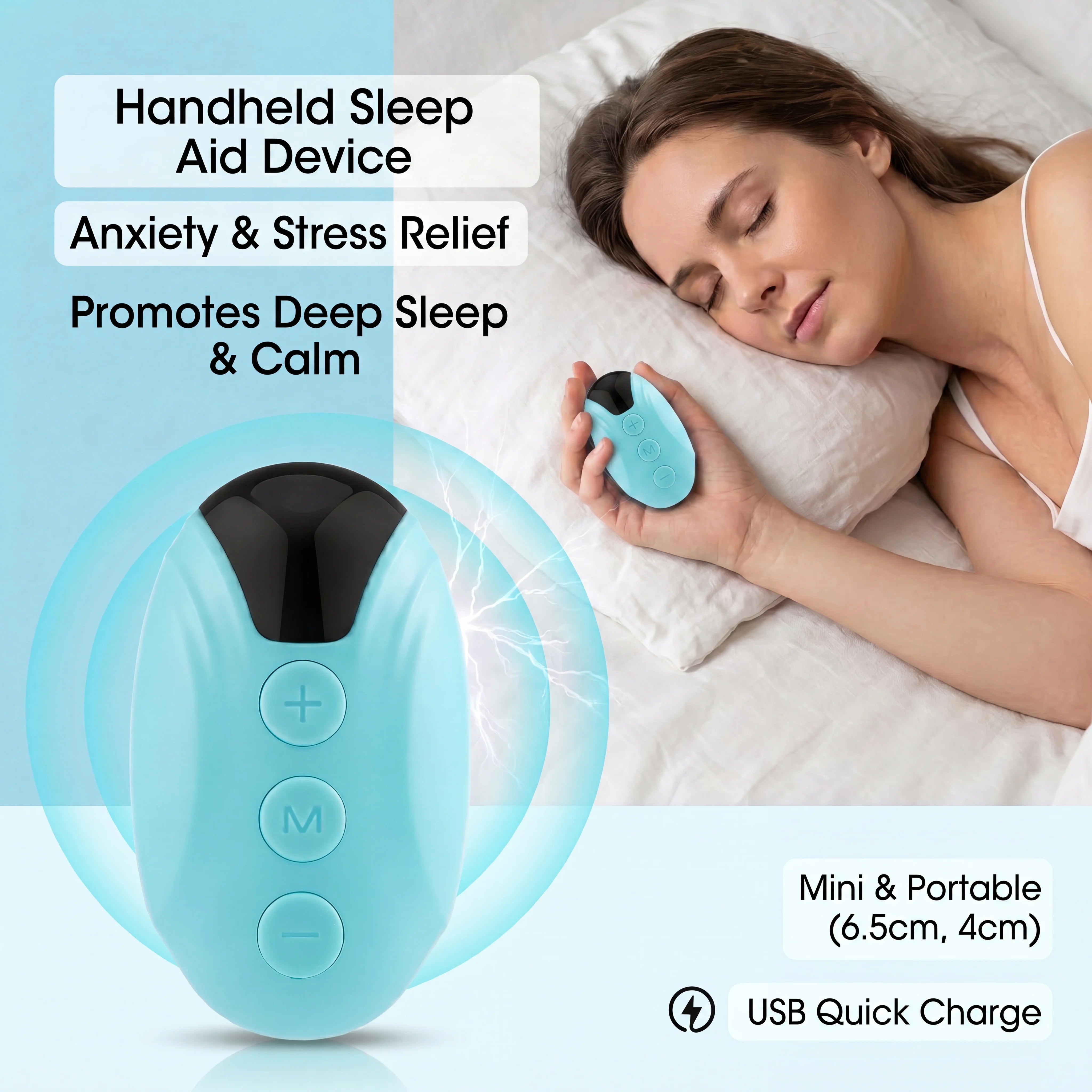 Handheld Sleep Aid Device Portable Relax Helper Tool - 1