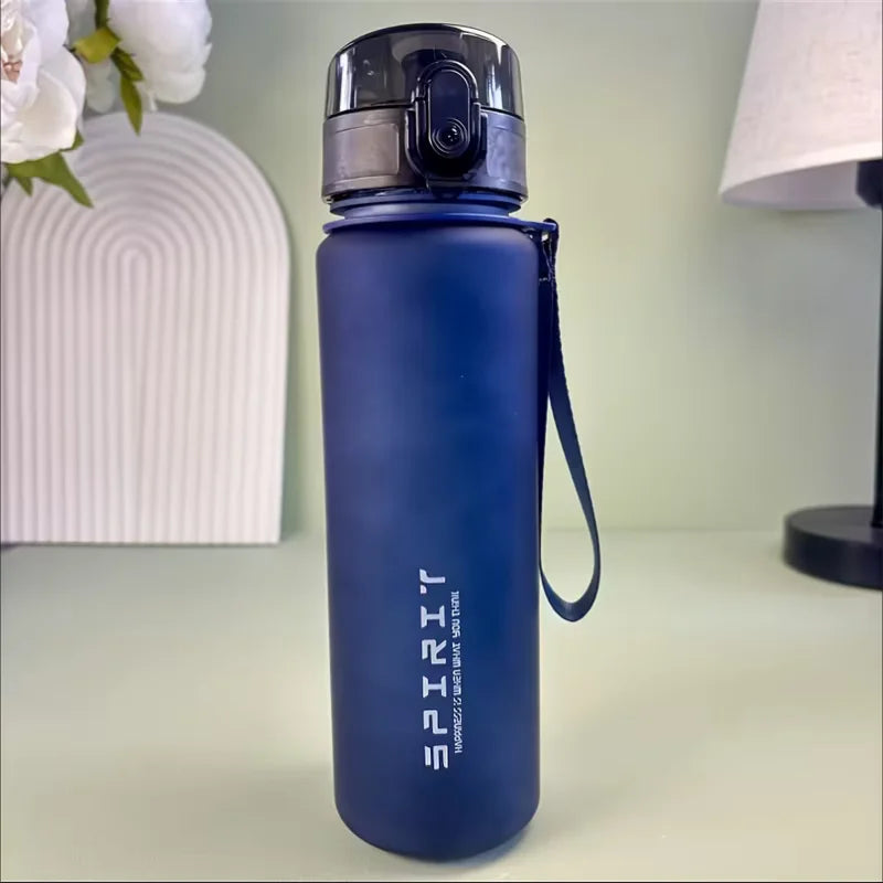 Frosted Sports Water Bottle BPA Free Portable Leakproof Fitness Cup