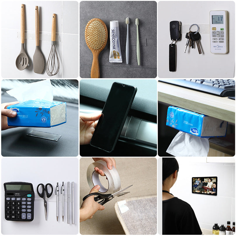 Transparent Nano Tape Double Sided Adhesive Washable Anti Slip Grip - 11