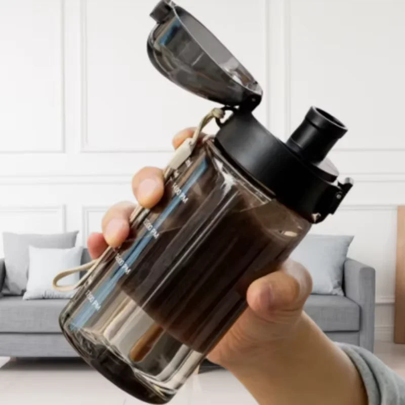 550ml BPA Free Sport Water Bottle Leak Proof Reusable Plastic Flask - 3