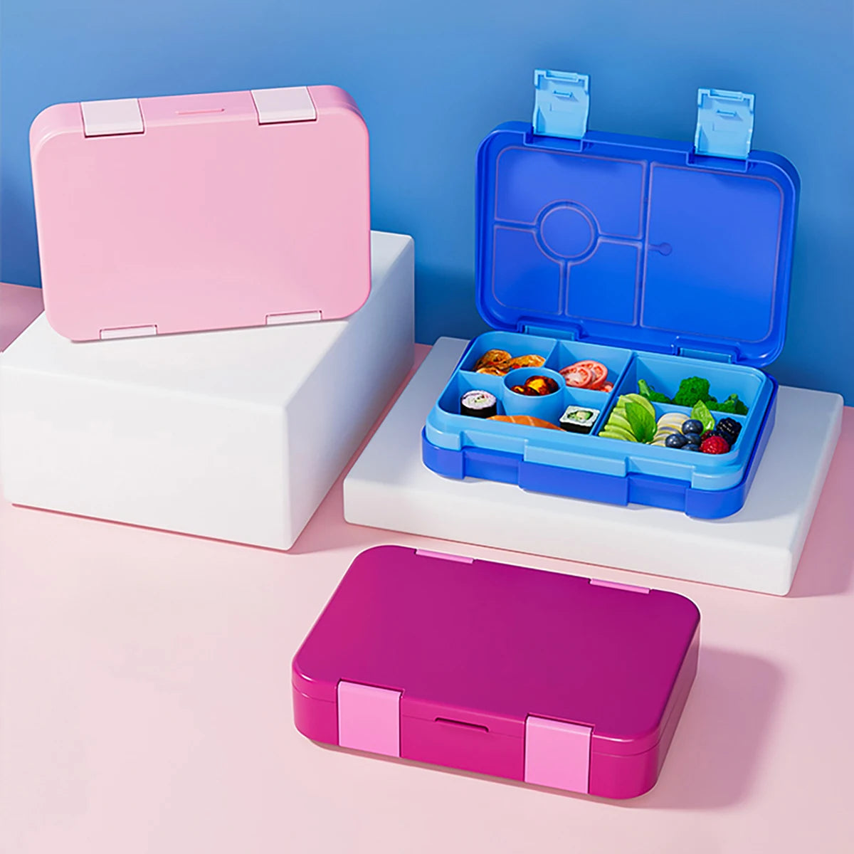 1100ml Leakproof Bento Lunch Box Microwavable Tritan Food Container - 1