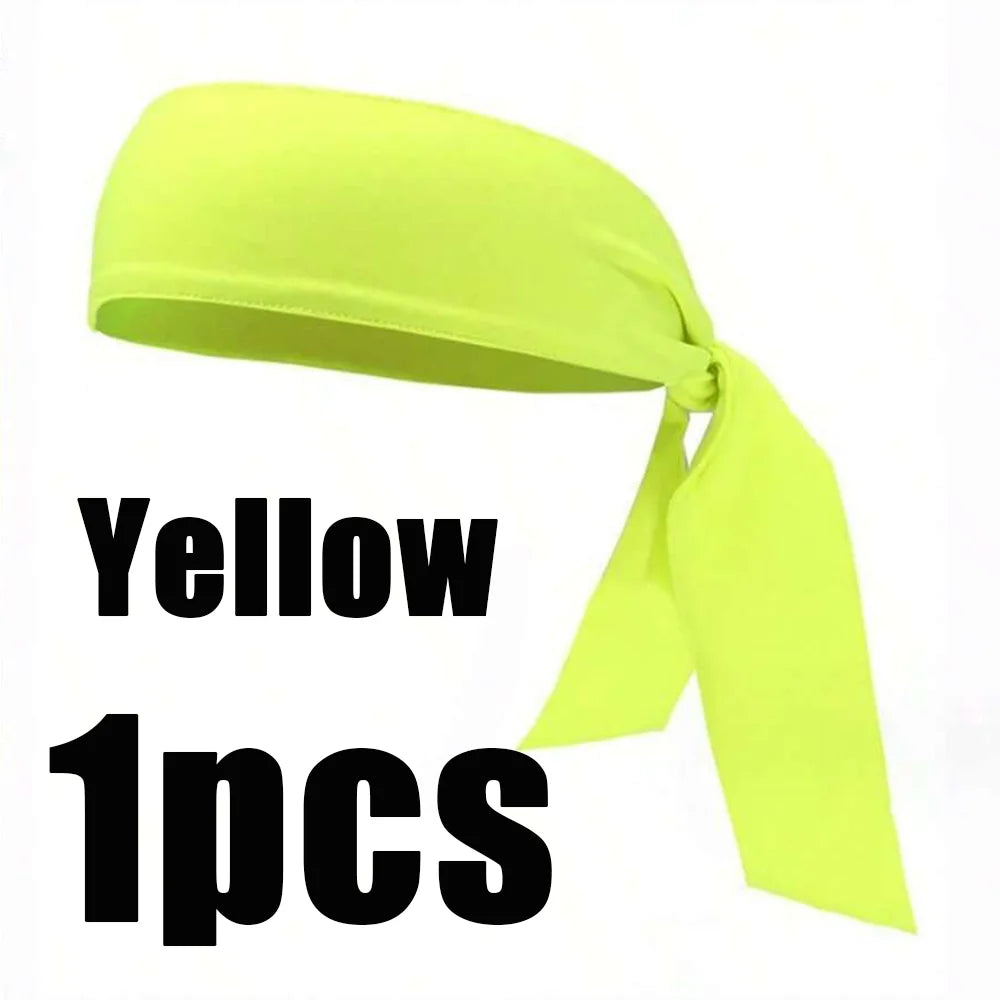 Unisex Sweatband Sports Headband Moisture Wicking Athletic Hair Tie
