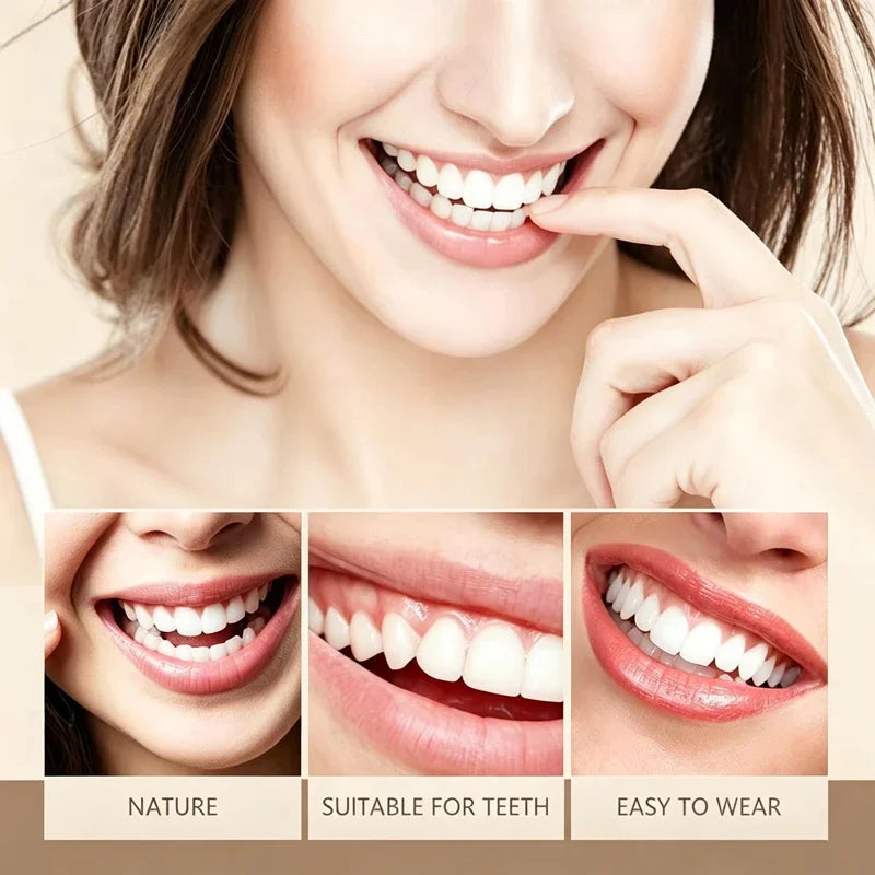 Silicone Upper and Lower Dentures Comfort False Teeth Bright Smile - 4