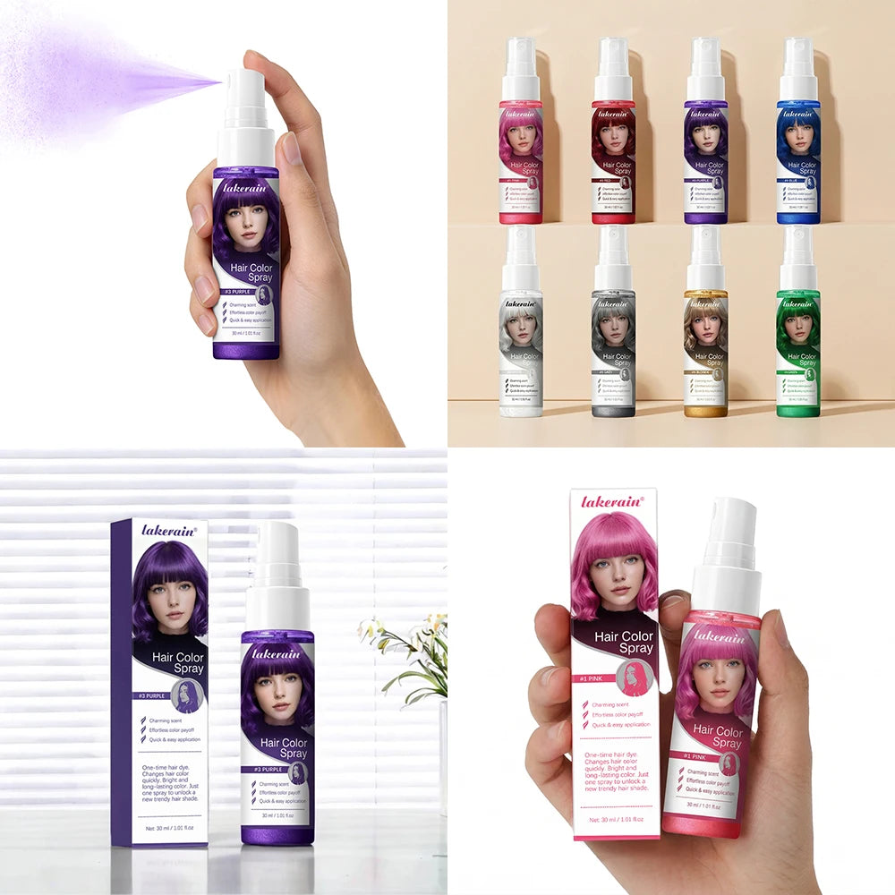 Temporary Hair Color Spray Washable DIY Dye