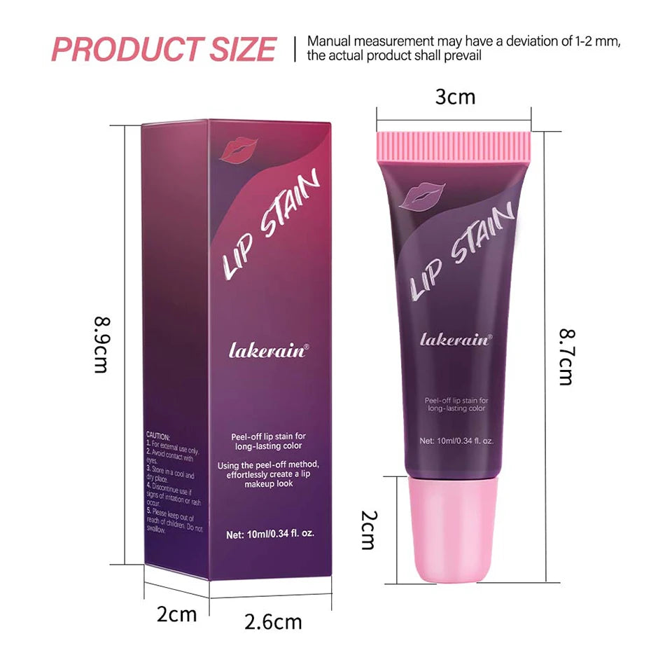 Peel Off Lip Stain Matte Tattoo Liquid Lipstick Waterproof Lip Gloss - 15