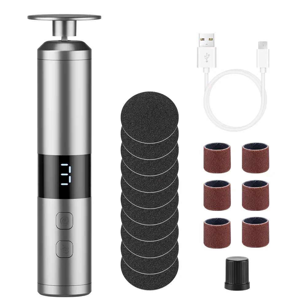 Electric Callus Remover USB Foot File Pedicure Tool - 18