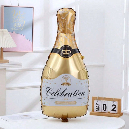 Large Champagne Bottle Foil Balloon Party Decoration
