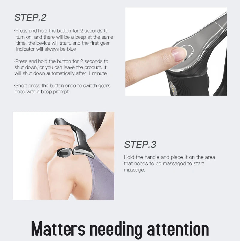Electric Fascia Knife Muscle Scraper Gua Sha Massager - 21