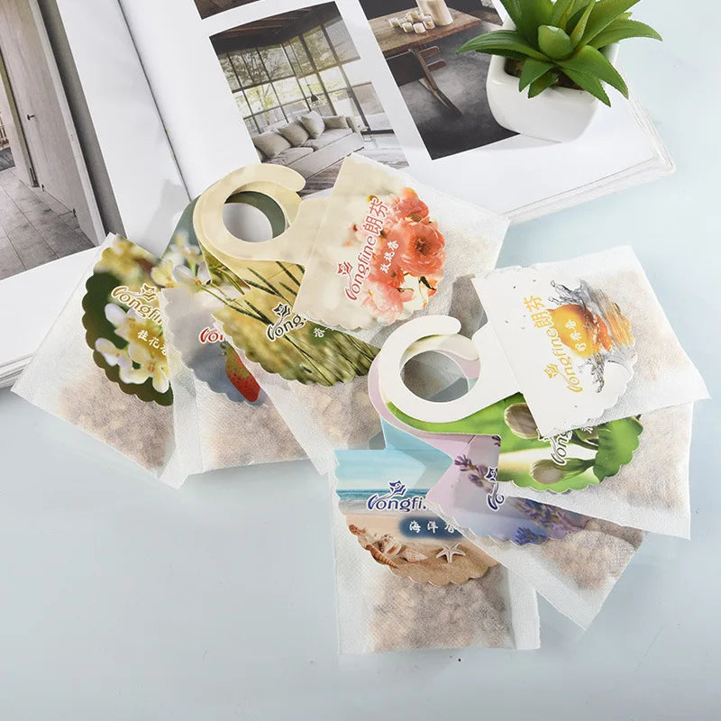 5 10 Pack Wardrobe Hanging Sachets Air Freshener Closet Odor Eliminator