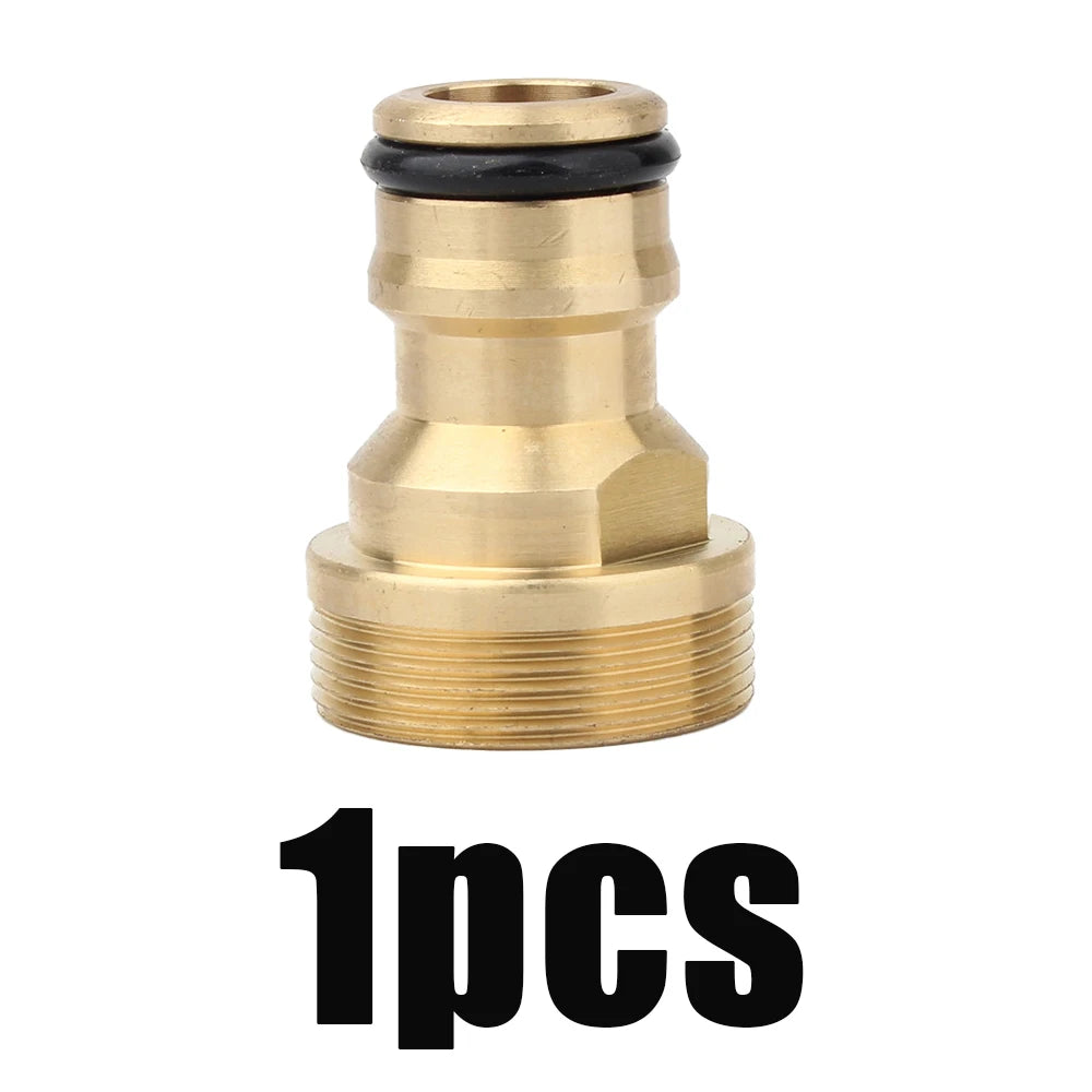 Universal Brass Faucet Adapter Connector for Garden Hose and Mixer Tap - 12