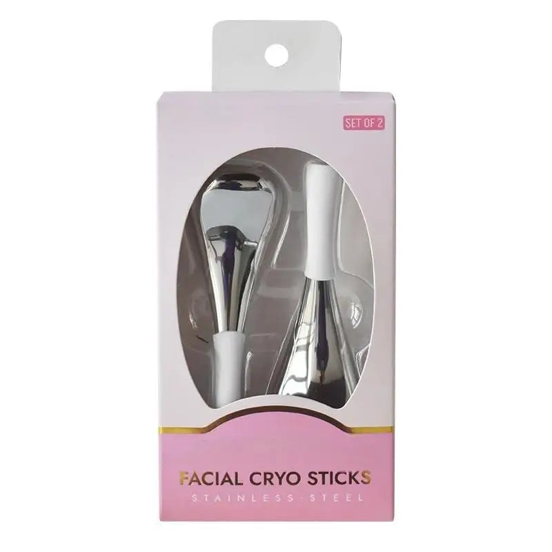 Stainless Steel Ice Globes Facial Cryo Sticks Cooling Roller