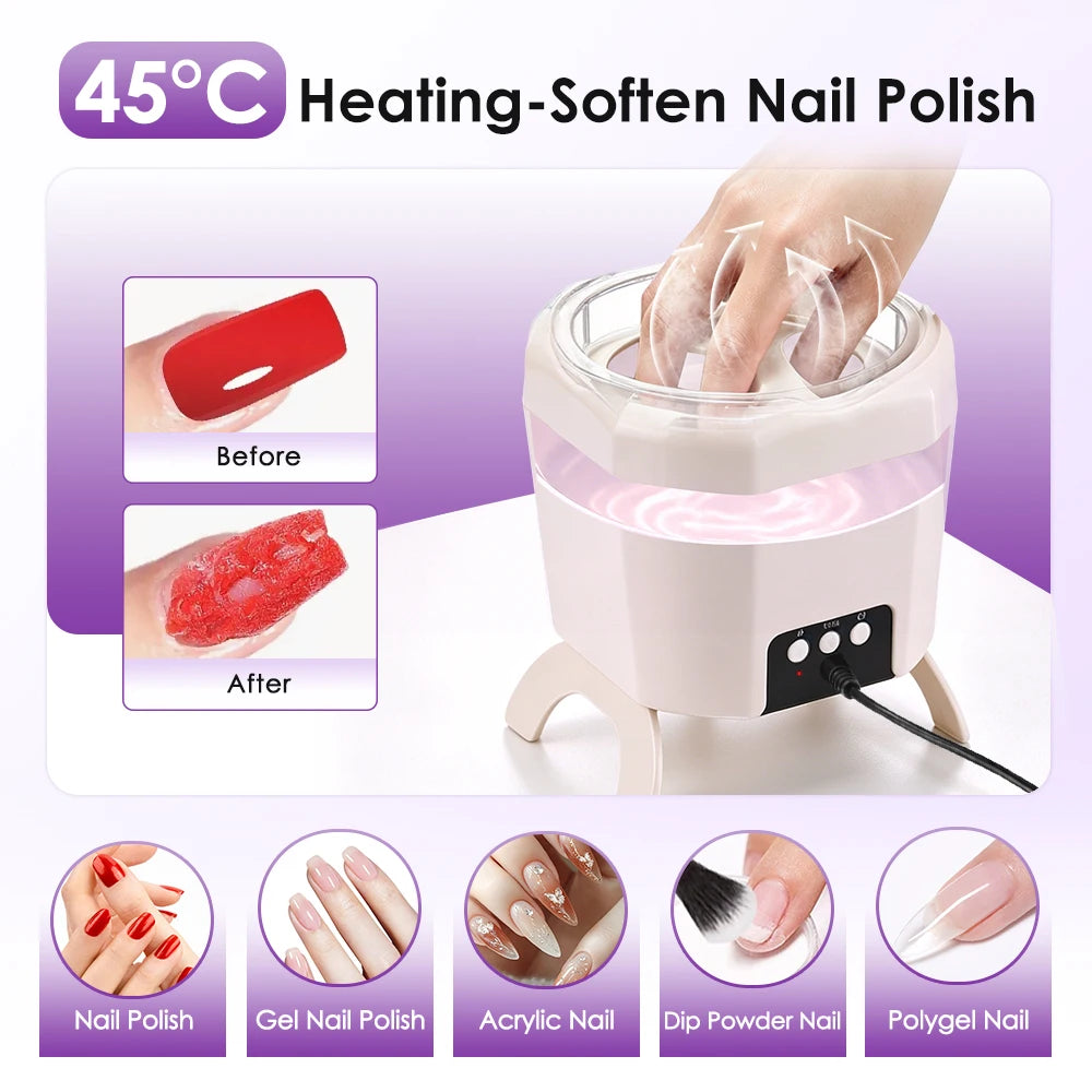2 in 1 Nail Dryer and Electric Gel Polish Remover Bowl - 3