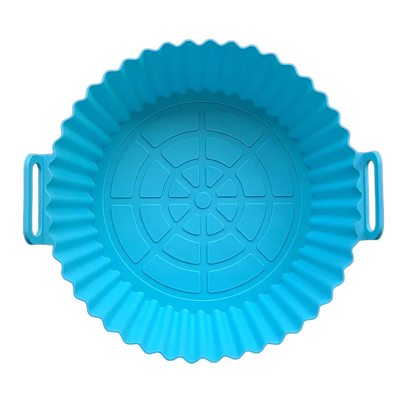 Reusable Silicone Air Fryer Liner Non-Stick Baking Tray Basket Pot - 32