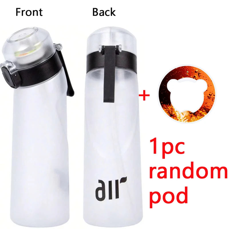Scented Air Water Bottle with Flavor Pods for Sports and Hydration